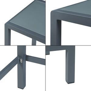 Set tavolo bar Avise 3 pz. Alluminio [casa.pro]