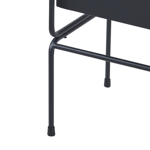 Set Sveio di 2 Supporti per 1 / 2 Piante - Nero [en.casa]