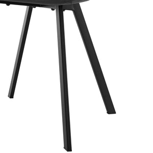 Sedia da pranzo Lexnitz set da 4 Gambe della sedia quadrate Grigio scuro [en.casa]