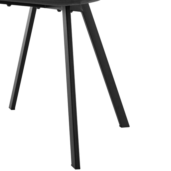 Sedia da pranzo Lexnitz set da 4 Gambe della sedia quadrate Grigio scuro [en.casa]