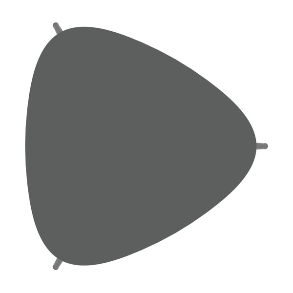 Set di 2 Tavoli Bassi Aymavilles con Piani Triangolari Curvi - Grigio Antracite casa.pro