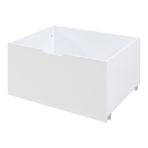 Letto a soppalco Surnadal 90x200 cm Legno di pino Bianco/Naturale [en.casa]