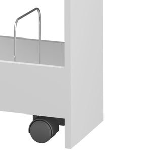 Carrello Katra 67x40x20 cm Bianco [en.casa]