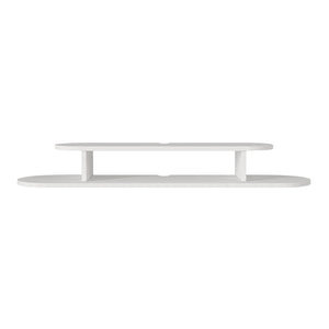 Mobile TV sospeso Targema 120x30x16 cm Bianco [en.casa]