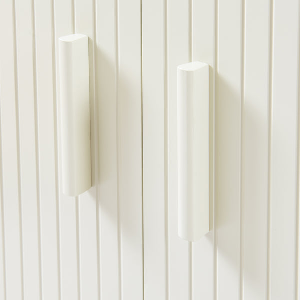 Sideboard Ferrersp con 2 ante 80x80x40 cm effetto quercia/colore sabbia [en.casa]