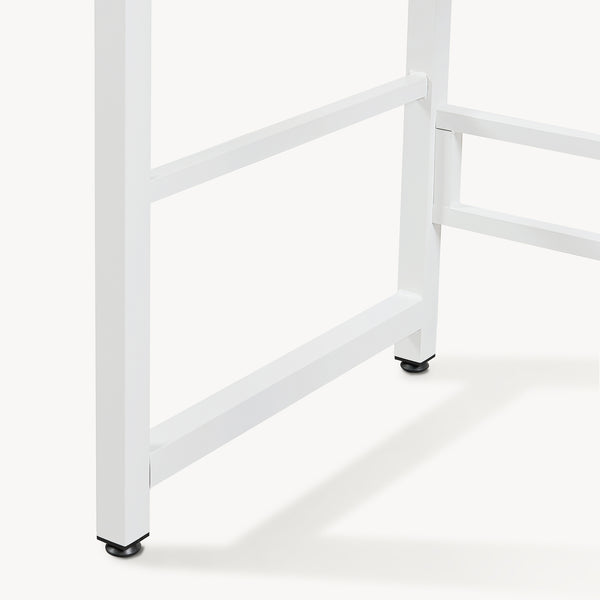 Scaffale Supporto per Incolonnamento Lavatrice Asciugatrice Hökangend in Acciaio 105x73x63 cm - Bianco [en.casa]