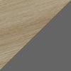Credenza Trömi Mobile Buffet a 3 Ante e 6 Scomparti 75 x 120 x 30 cm - Effetto Rovere/Grigio [en.casa]