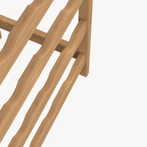 Scaffale Portabottiglie Fillby Cantinetta Vino 100 x 47 x 29 cm in Bambù Naturale [en.casa]