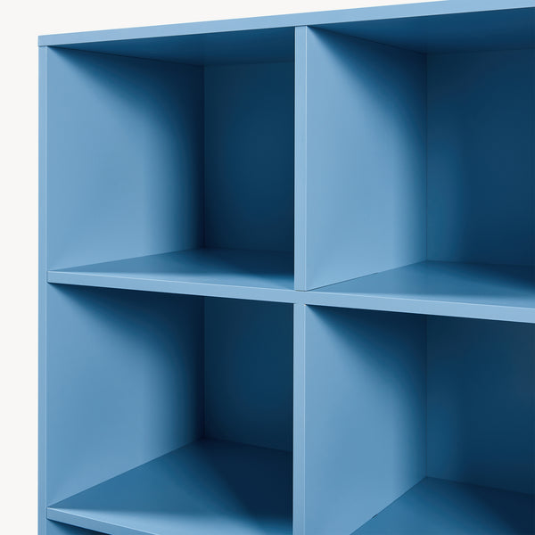 Libreria con 2 cassetti Colwyn 105x80x40 cm Blu [en.casa]