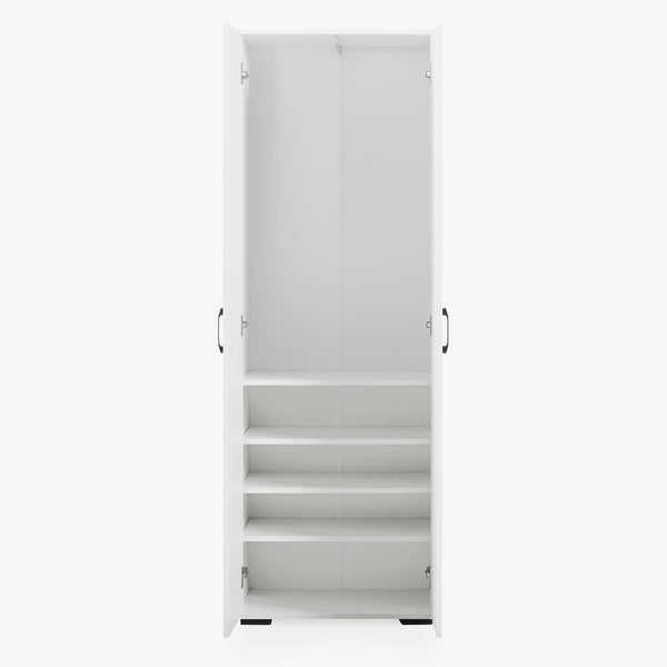 Armadio Chalvefted 175x60x35 cm Bianco [en.casa]