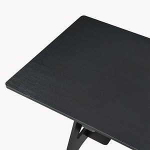 Scrivania Bostenenna con Struttura Geometrica 120 x 60 x 75 cm - Nero Effetto Legno [en.casa] 