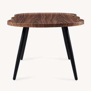 Tavolino da caffè Ken 100 x 60 x 47 cm effetto noce [en.casa]