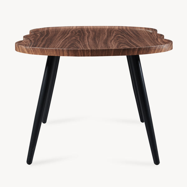 Tavolino da caffè Ken 100 x 60 x 47 cm effetto noce [en.casa]
