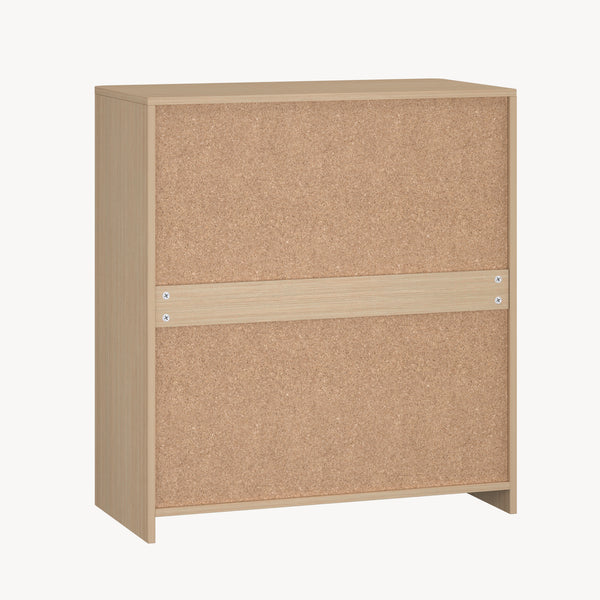 Credenza Takranmaa con Cassetto e Ante 88x79x39 cm Effetto Rovere [en.casa] 