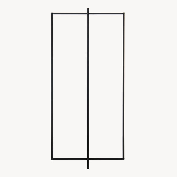 Appendiabiti Norjad 160x80x41 cm Metallo Nero [en.casa]