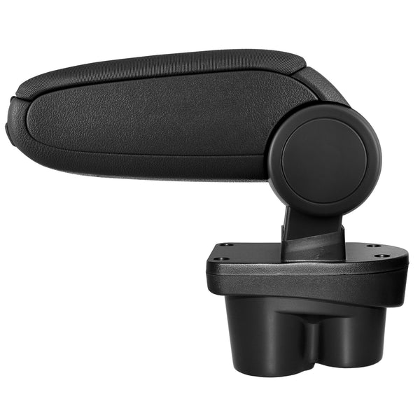 Bracciolo centrale su misura per Opel Corsa E a partire dal 2014 - poggiabraccio con vano portaoggetti - imbottito - nero - grigio [pro.tec]