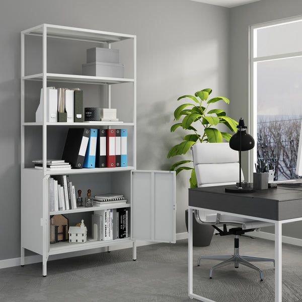 Armadio da Ufficio Hailuoto per Archivio in Acciaio [en.casa] 