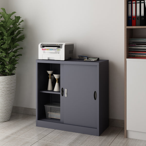 Armadio archivio Rieti in acciaio 90x40x90 cm in vari colori [en.casa]