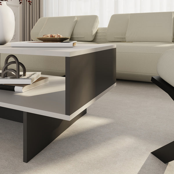 Tavolino da salotto Mjölby 36,4x80x45 cm in vari colori [en.casa]