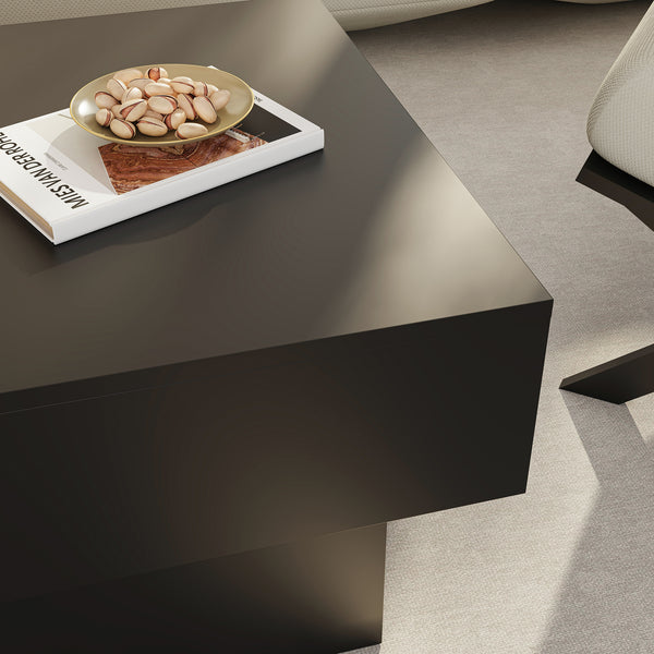 Tavolino Centrale Lens da Salotto con Piano Scorrevole 80 x 60 x 36 cm [en.casa]