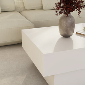 Tavolino Centrale Lens da Salotto con Piano Scorrevole 80 x 60 x 36 cm [en.casa]