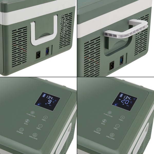 Frigorifero Portatile Elettrico Arnesano per Auto e Casa - Army Green in.tec