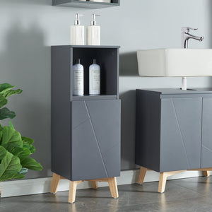 Armadio da bagno Overath grigio [en.casa] - premiumXL