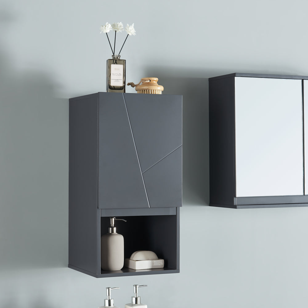 Hängeschrank Overath 30x30x60 cm Grau [en.casa] - premiumXL