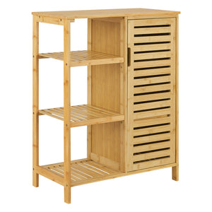 Badezimmerschrank Vetlanda Bambus 87x66x33 cm [en.casa] - premiumXL