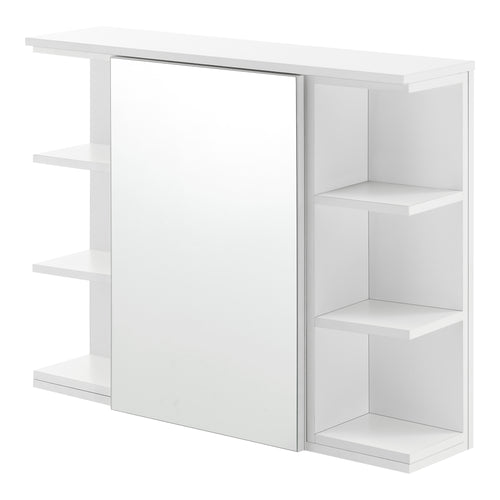 Armadio da bagno Harstad 64x80x20 cm bianco [en.casa] - premiumXL