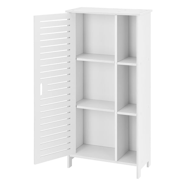 Armadietto da Bagno a Terra con Scomparti 96 x 48 x 24 cm Mobiletto da Stoccaggio Ripostiglio da Bagno con Sportello / Anta di Design - Vari Colori