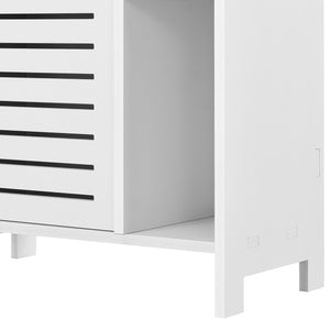 Armadietto da Bagno a Terra con Scomparti 96 x 48 x 24 cm Mobiletto da Stoccaggio Ripostiglio da Bagno con Sportello / Anta di Design - Vari Colori