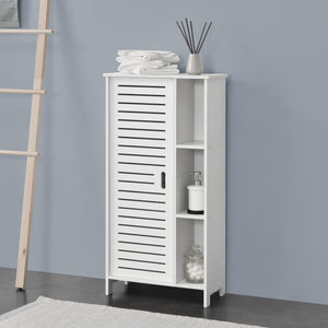 Armadietto da Bagno a Terra con Scomparti 96 x 48 x 24 cm Mobiletto da Stoccaggio Ripostiglio da Bagno con Sportello / Anta di Design - Vari Colori
