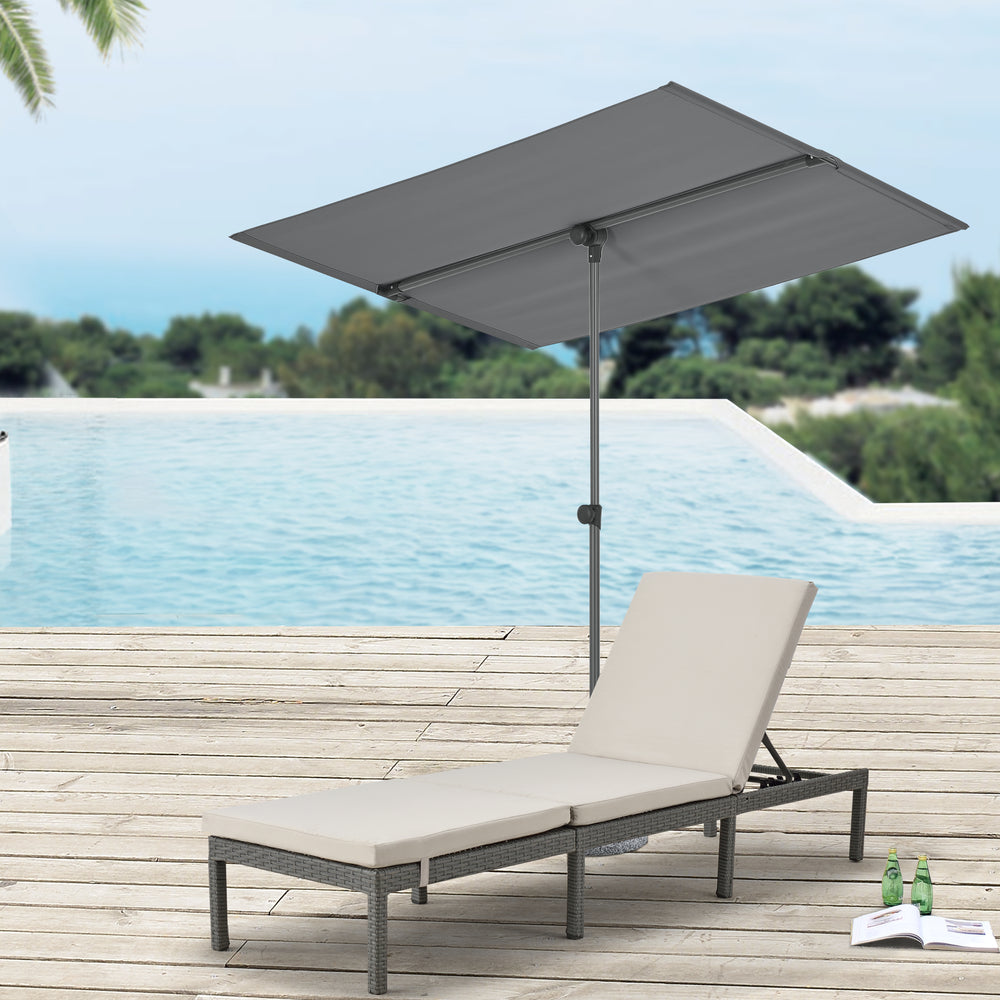 casa.pro Ombrellone da Giardino con Palo Centrale e Meccanismo a Manovella Tela Ampia 300 cm in Poliestere Resistente UV Altezza 230 cm Bianco casa.pro Ombrellone da Giardino con Palo Centrale e Meccanismo a Manovella Tela Ampia 300 cm in Poliestere Resistente UV Altezza 230 cm Bianco