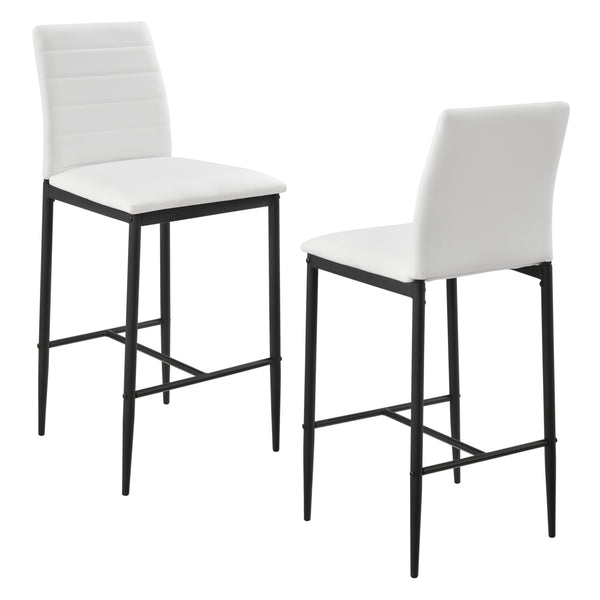 Set Lidköping di 2 Sgabelli da Bar con Schienale [en.casa]