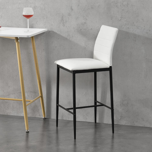 Set Lidköping di 2 Sgabelli da Bar con Schienale [en.casa]