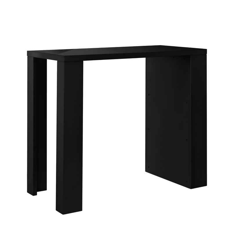 Schizzo in scala Tavolo da Bar Bonn Bancone con 3 Scomparti Aperti 117 x 57 x 107 cm - [en.casa]