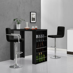 Bancone bar Bonn con 3 scomparti 117x57x107cm [en.casa]