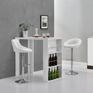 Tavolo da Bar Bonn Bancone con 3 Scomparti Aperti 117 x 57 x 107 cm - [en.casa]