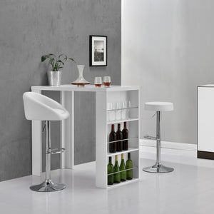 Tavolo da Bar Bonn Bancone con 3 Scomparti Aperti 117 x 57 x 107 cm - [en.casa]