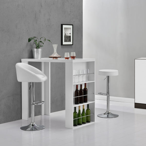 Tavolo da Bar Bonn Bancone con 3 Scomparti Aperti 117 x 57 x 107 cm - [en.casa]