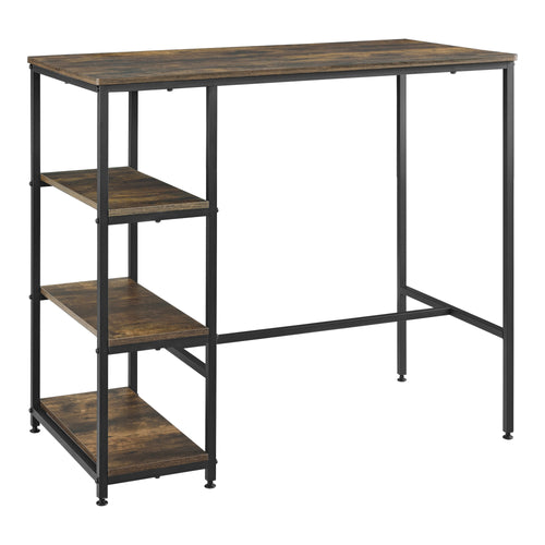 Bartisch Växjö 100x109x60cm Dunkler Holzton en.casa - premiumXL