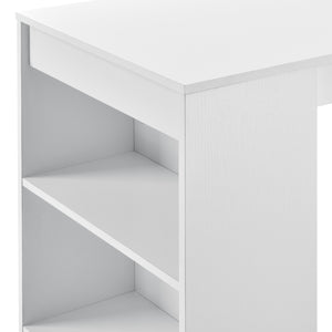 Bancone Tavolo Alto da Bar Kouvola con 3 Scomparti Aperti 110x50x103 cm - Vari Colori [en.casa]