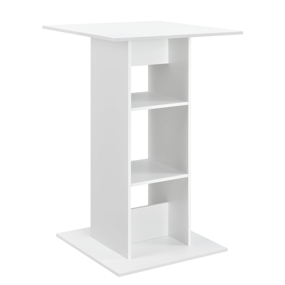 Tavolo bar Visby 110x70x70 cm con 3 ripiani en.casa - premiumXL