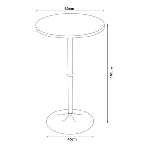 Tavolo Alto da Bar Vantaa Ø60 x 100 cm [en.casa]