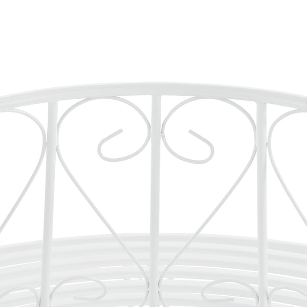 Panca Circolare da Giardino, Seduta Rotonda per Albero, Panchina in Acciaio (ØxA) 160cm x 84cm Struttura Decorativa - Vari Colori