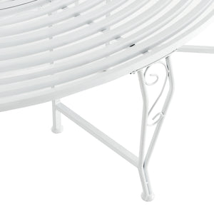 Panca Circolare da Giardino, Seduta Rotonda per Albero, Panchina in Acciaio (ØxA) 160cm x 84cm Struttura Decorativa - Vari Colori