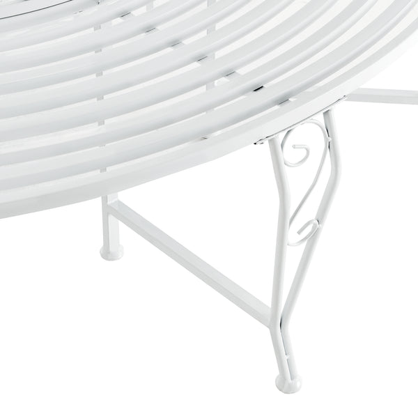Panca Circolare da Giardino, Seduta Rotonda per Albero, Panchina in Acciaio (ØxA) 160cm x 84cm Struttura Decorativa - Vari Colori