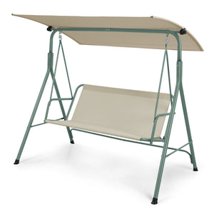 Dondolo da Giardino Satten a 3 Posti con Tettuccio Parasole 173x119x153 cm [en.casa]