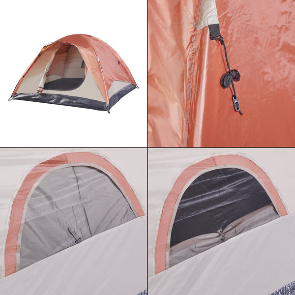 Tenda da campeggio Bergeijk 213x213x130cm in vari colori [pro.tec]
